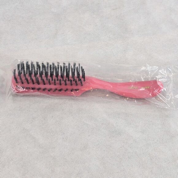Vintage Tiara #500N Pink Hair Brush 8" Beauty Shop 5 Row Hairdresser Stylist - Picture 1 of 6
